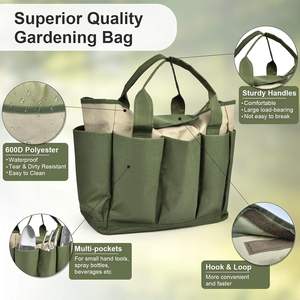 Borsa Portatile Verde Best Seller, Borsa Portaoggetti da Spiaggia, Kit da Lavoro per Giardino, Borsa Multifunzione per Giardinaggio - Product Image 6