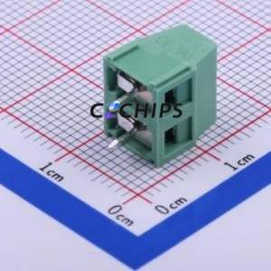 JL127-50002G01 <b>Screw</b> Terminal <b>Block</b> Through hole Component (THT),P=5mm Connector 1x2P 5mm Green Through Hole - Product Image 2