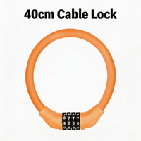KINLED Cadenas antivol portable en alliage d'aluminium étanche à 4 chiffres pour trottinette et vélo électrique