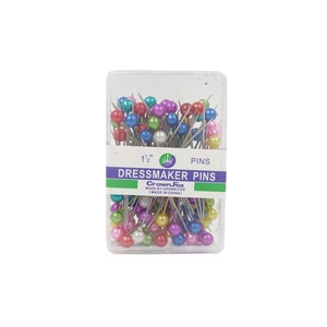 Dressmaker <b>Pins</b> 1 1/2 Inch Round Head Colorful Pearlescent Sewing <b>Pins</b> For Garment Positioning - Product Image 5