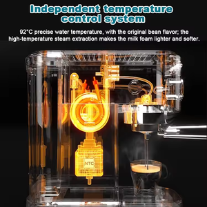 Máy pha cà phê Latte <span class=keywords><strong>Cappuccino</strong></span> Maker điện 20bar bán tự động Máy pha cà phê Espresso tại nhà - Product Image 3