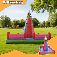Jeu de mur d'escalade portable Offre Spéciale parcours d'obstacles de montagne gonflable château sautant pour les enfants