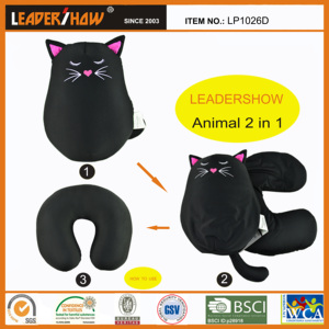 Cute Animal <strong>Kids</strong> Transform <strong>Pillow</strong> Blanket Plush Toys 2 in 1 Neck <strong>Travel</strong> <strong>Pillow</strong> - Product Image 4