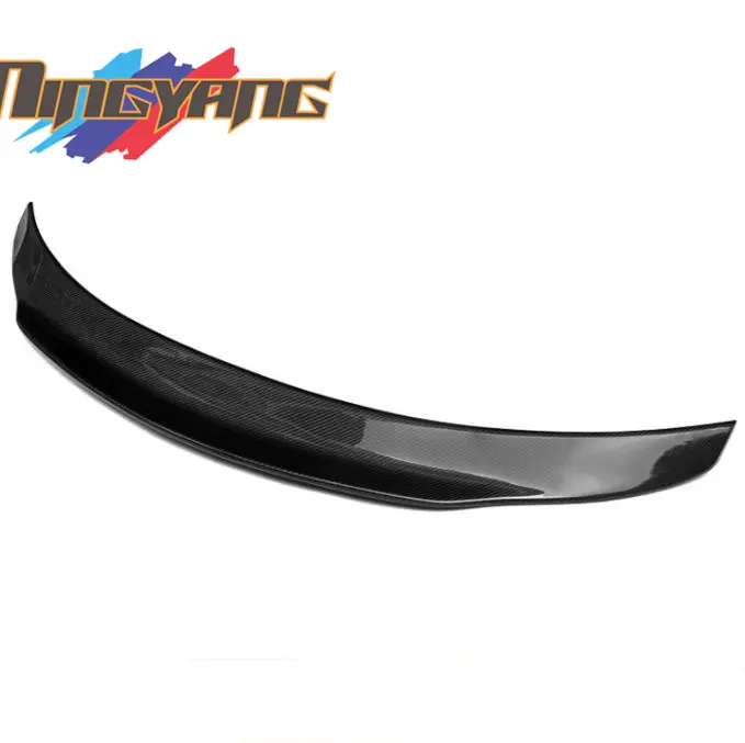 PSM Style Carbon Fiber Rear Trunk Boot Lip Tail Wing Ducktail Spoiler for Mercedes Benz C Class W205 C43 C63s 2015+