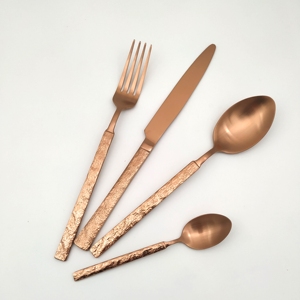 Cao cấp đặc biệt và thanh lịch thiết lập dao kéo thép không gỉ Flatware <span class=keywords><strong>Set</strong></span> với Matte mạ Vàng xử lý - Product Image 6