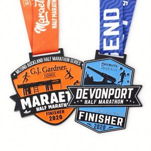 Médaille personnalisée avec ruban, en alliage de zinc, pour marathon, course à pied, natation, volley-ball, lutte, sports, médaille en métal personnalisée - Product Image 2