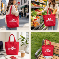 Sacs fourre-tout écologiques recyclables pour femmes, logo personnalisable, taille moyenne, faible MOQ, réutilisables, en toile, fermeture éclair, cadeau publicitaire