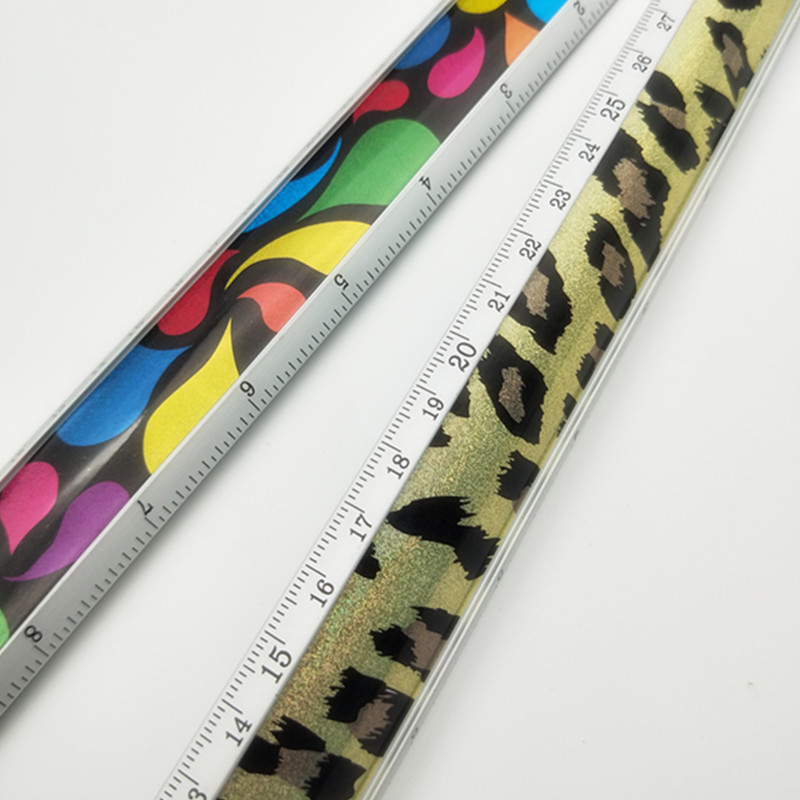 Высокое качество 30 см линейка алюминиевая металлическая линейка для студентов прямая Линейка