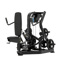 Machine à exercices pectoraux à charge libre avec siège réglable, bras indépendants et poulie à câble, usage commercial intensif pour salle de sport