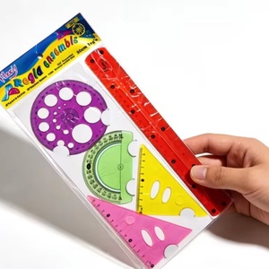 Juego de Papelería Promocional de Cinco Piezas, Regla Flexible de Color de 30 cm, Regla de Dibujo para Estudiantes, Reglas Flexibles para la Escuela - Product Image 1
