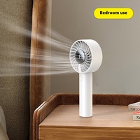 Ventilateurs pliables de plumes rechargeables personnelles de mini ventilateur de jet de Turbo Led mignon Offre Spéciale avec la batterie