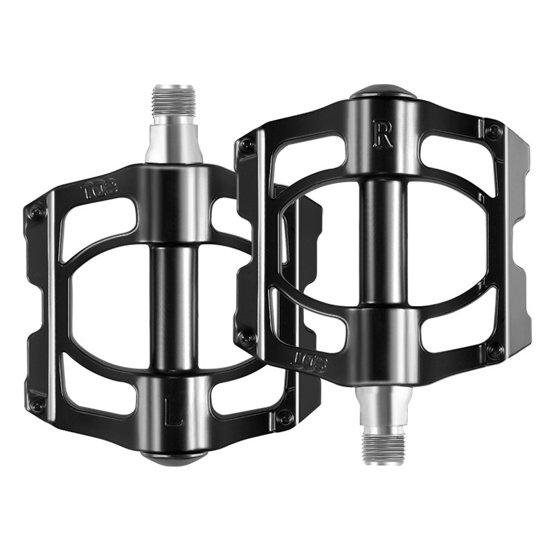 Toptrek Pedales De Bici 9/16" CNC Aluminio MTB | 3 Rodamientos Sellados, Plataforma Ancha Antideslizante Para E-bike Y Carretera | Color Azul