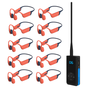 Kit Wireless per Allenamento di Nuoto: Auricolare a Conduzione Ossea Sommergibile + Microfono Walkie-Talkie per Allenamento in Piscina, Cuffie per Studenti e Istruttori - Product Image 1