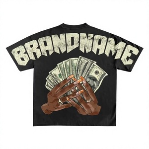 T-shirt Streetwear Homme Personnalisé OEM, Écologique, Séchage Rapide, Respirant, Imprimé Lettres Hip-Hop, Coupe Ample Oversize - Product Image 1