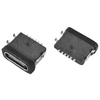 Conector de Carga Micro USB Tipo C a Tipo C Hembra/Macho, Impermeable, Mini, con Carcasa Metálica, 6 Pines
