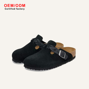 Mules Sabots Unisexe de Luxe en Cuir Nubuck 2026 – Chaussons Mocassins à Enfiler Sans Talon, Semelle Souple Antidérapante, Confort Décontracté, Chaussures Plates - Product Image 1