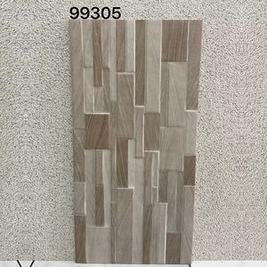 300x600mm毫米别墅庭院木纹饰面外墙砖阳台仿古凹凸陶瓷墙砖 - Product Image 4