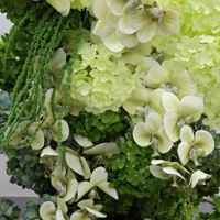 Composition florale de mariage en faux hortensias, chemin de table en fleurs artificielles, décoration et fournitures de mariage