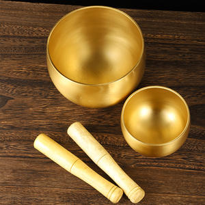 Cuenco de voz de Buda transparente de estilo japonés de latón de 8cm, 9cm, 12cm, 15cm, 17cm, cuenco para cantar budismo con logotipo personalizado - Product Image 1