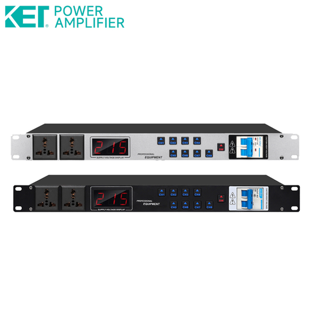 PS-MK08 8+2-channel High-power Professional Power Sequencer Controller, Used for Audio Equipment