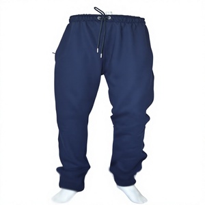 Navy Blue Cotton Breathable Anti-Shrink Drawstring Closure <b>Lightweight</b> <b>Jogger</b> Pants Mens Casual Trousers Custom Logo Sportswear - Product Image 1