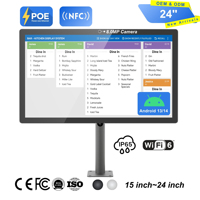 Tableta Android de Alto Rendimiento de 24 Pulgadas, 4 GB de RAM, 64 GB de ROM, RK3588S2, Pantalla Táctil FHD de 24 Pulgadas para Restaurante y Cocina