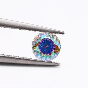 Moissanita suelta rosa amarilla, piedra preciosa sintética, moissanita de color, joyería de claridad VVS certificada GRA, moissanita - Product Image 3