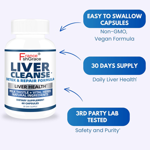 Wholesale <b>Liver</b> Cleanse <b>Supplement</b> Manufacturer with Milk Thistle Artichoke for <b>Liver</b> Health 60 <b>Liver</b> Cleanse Capsules - Product Image 3