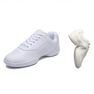 Chaussures de danse blanches pour femmes, baskets de gymnastique, chaussures d'entraînement d'aérobic, semelle en caoutchouc - Product Image 3