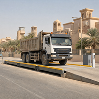 Pont-bascule de 150 tonnes pour camions avec écran LCD de 59,06 pieds, plateforme de pesage personnalisable OEM, à vendre
