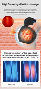 Masajeador de Rodilla Eléctrico con Vibración y Calor para Alivio del Dolor, Dispositivo de Terapia para Uso Doméstico, Masajeador de Rodilla Portátil - Product Image 4
