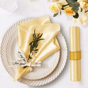 Mantel de Tela de Satén de Poliéster Cuadrado Reutilizable al por Mayor, Servilleta para el Hogar, Cocina, Comedor, Bodas, Fiestas, Uso <span class=keywords><strong>en</strong></span> <span class=keywords><strong>Restaurantes</strong></span> - Product Image 2