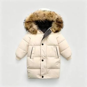 Nouveau manteau long pour enfants avec capuche en duvet, manteau d'hiver épais en coton camouflage pour garçons, coupe-vent et chaud - Product Image 3