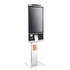 用于Pos系统购物中心的触摸屏Pos计算机1D二维条形码扫描仪和Msr监视器桌面Pos亭