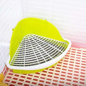 Inodoro de arena triangular de animales pequeños <span class=keywords><strong>para</strong></span> conejos y roedores - Product Image 6