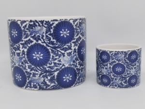 Macetas de Cerámica Azul y Blanca Pintadas <span class=keywords><strong>a</strong></span> <span class=keywords><strong>Mano</strong></span> de Jingdezhen, Cubiertas Vintage para Macetas de Flores y Suculentas, Decoración para Jardín y Hogar - Product Image 5