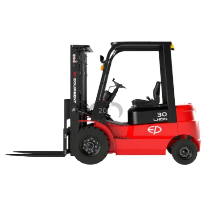 Çin EP Li-ion Forklift 3.0T PMSM teknolojisi ile yanal olarak çıkarılabilir 80V/150Ah Li-ion pil EFX302/EFX322 tarafından desteklenmektedir