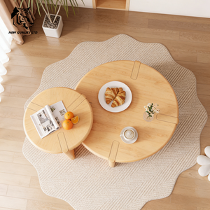 Mesa de centro de madera estilo tronco, diseño nuevo, fabricada en fábrica, a buen precio, personalizable, en stock, dropshipping, para sala de estar. - Product Image 4