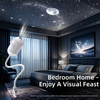Projecteur d'étoiles LED, lumière d'ambiance, mini lampe de projection de galaxie étoilée pour la décoration de la chambre à coucher, du plafond et des murs