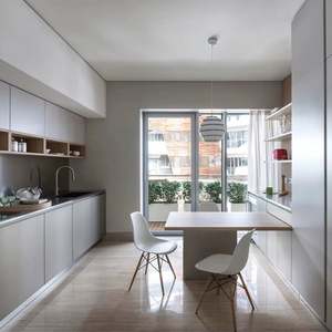 Gabinetes de Cocina Sencillos y Modernos, Tamaño Pequeño para Apartamento, de Madera, con 15 Años de Experiencia - Product Image 1