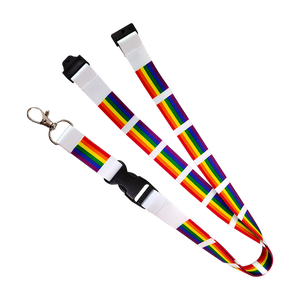 Lanière personnalisée avec logo imprimé, porte-badge, lanière en polyester pour carte d'identité et porte-clés en PVC - Product Image 3