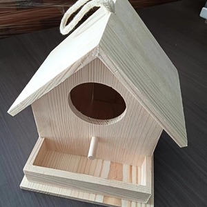 Nichoir en bois pour perroquet, matériau de nidification en fibre de coco, maison de nidification réutilisable pour perruche, perroquet, agapornis, Fête des Pères - Product Image 5