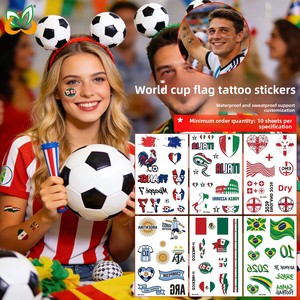 Nuevo Estilo 2026, Adhesivos de Tatuaje Temporales Personalizables con la <span class=keywords><strong>Bandera</strong></span> de Estados Unidos, Canadá y México para Todo el Cuerpo, para Partidos de Fútbol y Deportes - Product Image 3