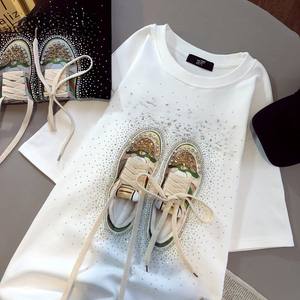 Shimaer T-Shirt <span class=keywords><strong>Ample</strong></span> pour <span class=keywords><strong>Femme</strong></span>, Vêtement Décontracté Tendance <span class=keywords><strong>Femme</strong></span>, <span class=keywords><strong>Blouse</strong></span> Manches Courtes Best-Seller - Product Image 3