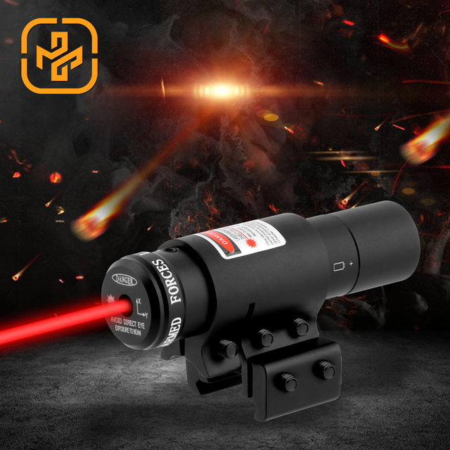 Tactical Red Laser Dot Sight With On/Off Switch With 1mm and 20mm Mount