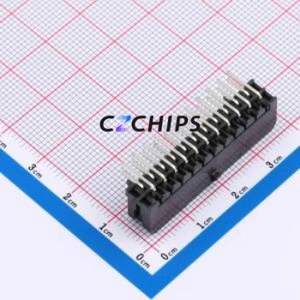 ZX-MX3.0-2-11PWZ Wire-to-Board Pin Header Bent Lead Through Hole,P=3mm Connector 2x11P 3mm Right Angle Insert Micro-Fit (MX 3.0) - Product Image 2