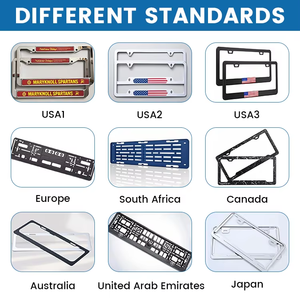 Cadre de <span class=keywords><strong>plaque</strong></span> d'<span class=keywords><strong>immatriculation</strong></span> personnalisé avec texte arabe, commande urgente, réduction sur les achats en gros - Product Image 3