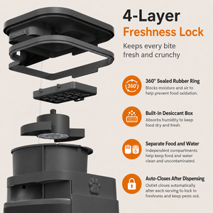 Factory OEM Custom 2 in 1 Water and <strong>Food</strong> Pet Bowls Feeders Automatic <strong>cat</strong> Smart Pet Feeder with Camera <strong>Timer</strong> WIFI - Product Image 6