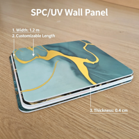 Panneau mural imperméable personnalisé avec revêtement UV, directement de l'usine, pour la décoration des bâtiments commerciaux, des hôtels, des spas, des centres commerciaux et des chambres.