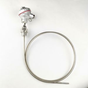 <strong>Type</strong> K <strong>Thermocouple</strong> Temperature Sensor with <strong>Flexible</strong> Stainless Steel Sheath for High-Temperature Furnace and Industrial Ovens - Product Image 1